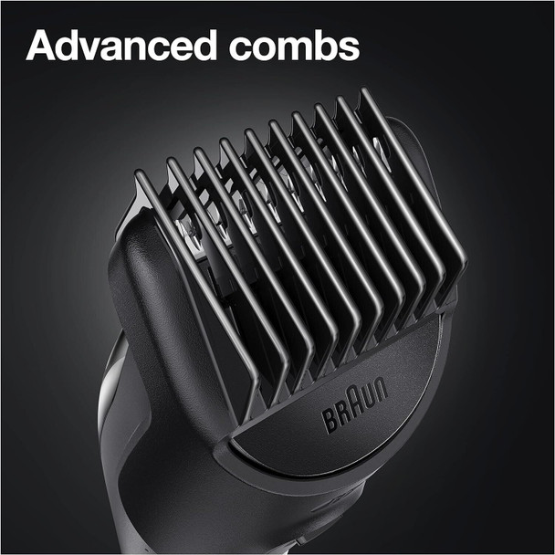 Braun All-In-One Beard Care Bodygroomer Set, 6-in-1 Beard Trimmer, Trimmer/Hair Clipper Men, Clippers, Comb Attachments, 50 Min. Wireless Runtime, Gift Man, MGK3410