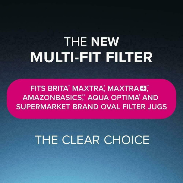 6 x Aqua Optima Evolve+ 30 Day Water Filter Cartridge Refill, fits Brita Maxtra+