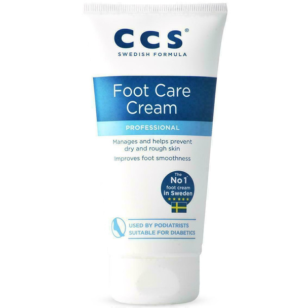 4 x CCS Foot Care Moisturising Cream Effective for Dry/Cracked Heels 175ml