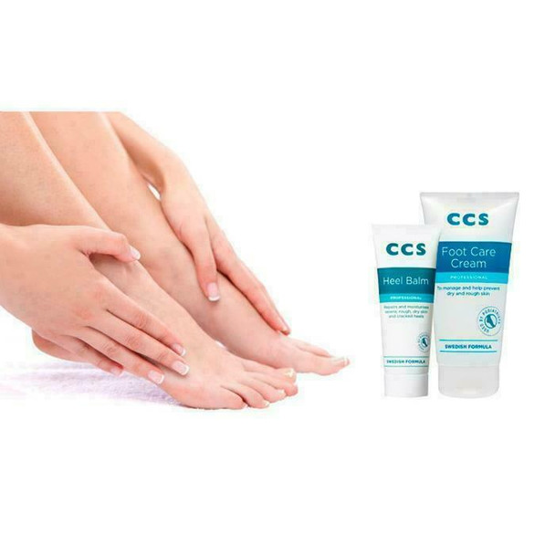 4 x CCS Foot Care Moisturising Cream Effective for Dry/Cracked Heels 175ml