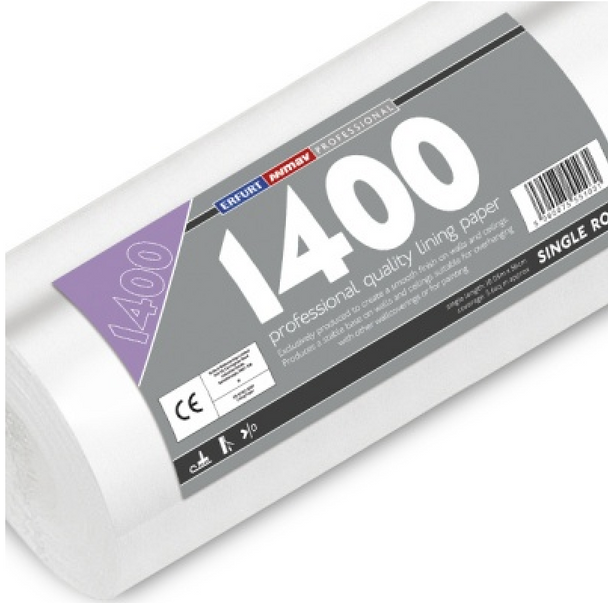 Erfurt Lining Paper 1400 Grade- Single Roll