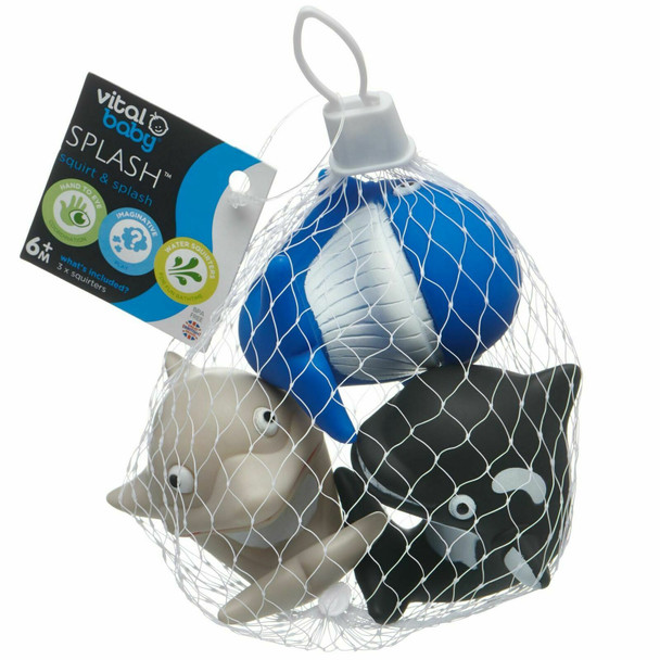 Vital Baby Sharks and Whales Bath Toys, Introduce Imaginative Play at Bath Time