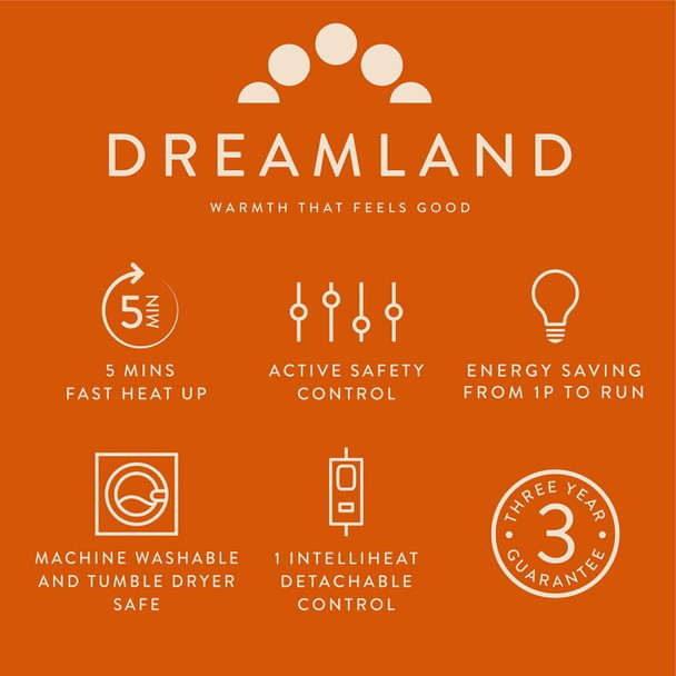 Dreamland Revive me Neck & Shoulders Heat Pad 47x52cm, Grey, 1.0 Count