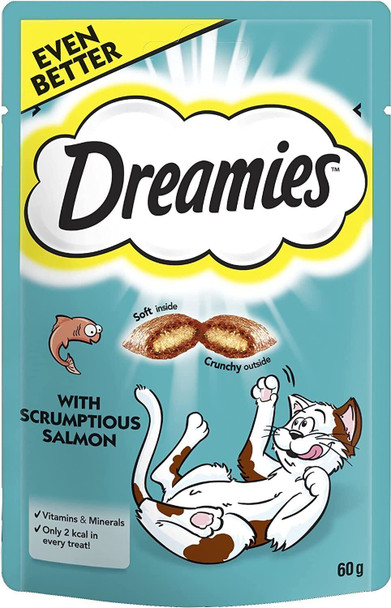 Dreamies Cat Treats Salmon, 60g