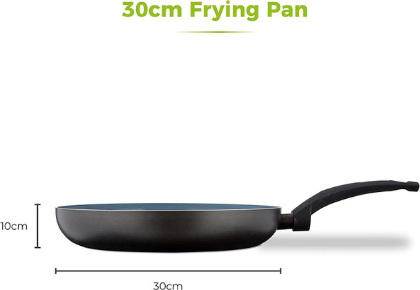 Tower T80353 Cerasure 30cm Fry Pan with Non-Stick Coating, Suitable for all Hob Types, Graphite
