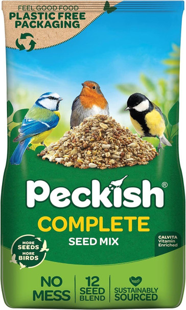 Peckish 60051333 Complete Seed and Nut Mix for Wild Birds, Green,3.5kg