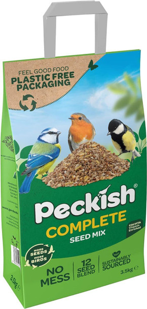 Peckish 60051333 Complete Seed and Nut Mix for Wild Birds, Green,3.5kg