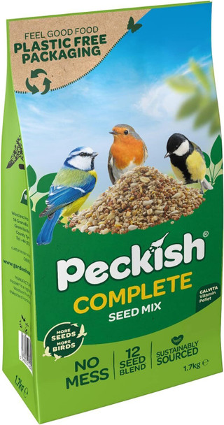 Peckish Complete Seed and Nut Mix for Wild Birds 1.7kg, Green