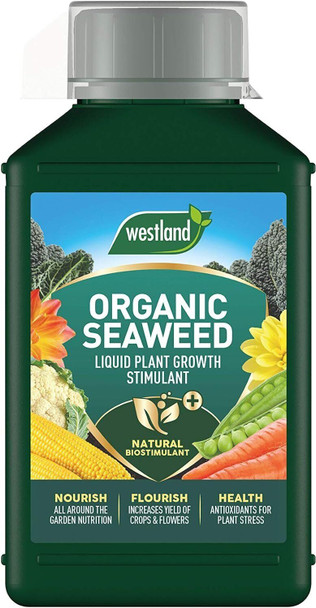 Westland Organic Seaweed Plant Growth Stimulant Liquid Plant Food 1 Litre