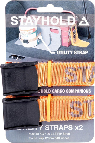 Stayhold SH005 Utility Strap, Set of 2 Pieces, Black