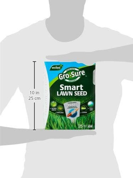 Gro-Sure Aqua Gel Coated Smart Grass Lawn Seed, 25 m2, 1 kg