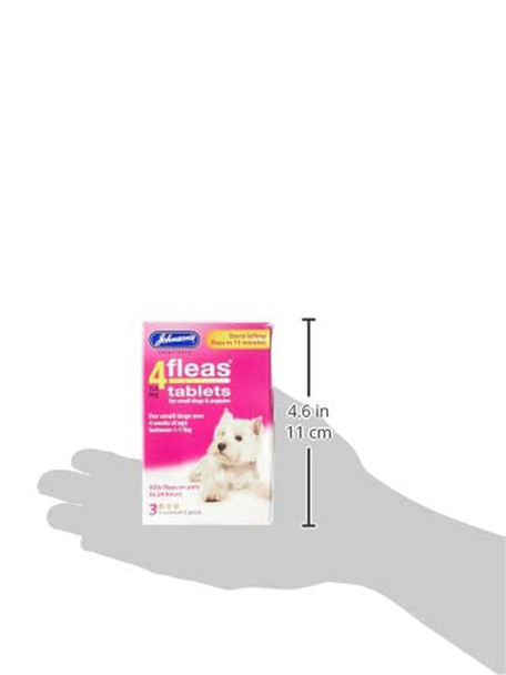 Johnsons 4Fleas Tablets Puppies & Small Dogs 3 Treatment Pack