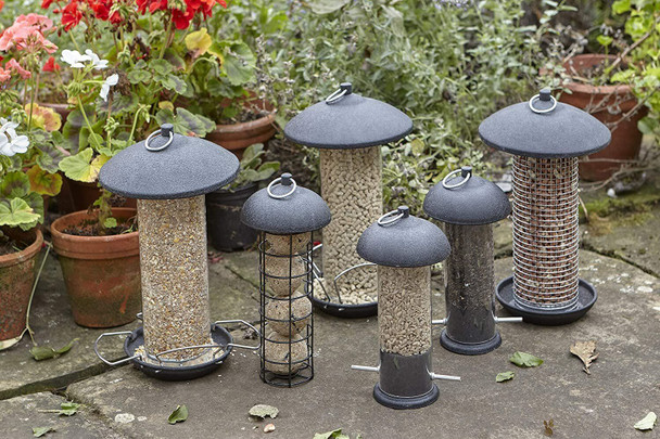 Gardman A01523 Black Steel Fat Snax Bird Feeder, 9 x 26 x 4 cm