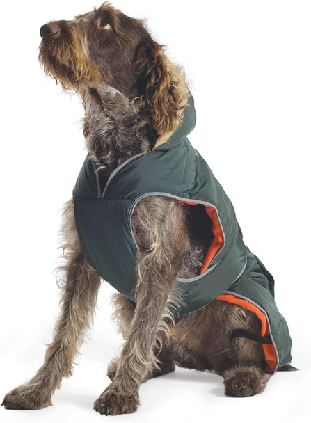 Ancol Muddy Paws Green Parka Dog Coat S (30 cm x 46-56 cm)