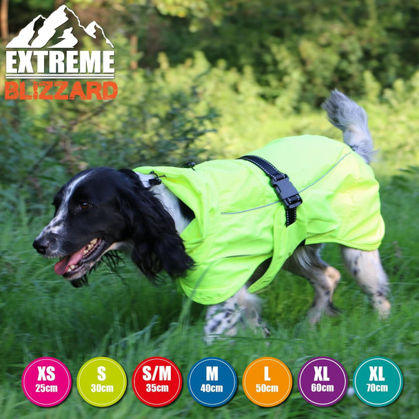 Extreme Blizzard Dog Coat Hi-Vis 30 cm S