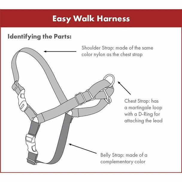 Pet Safe Easy Walk Dog Harness, X-Large, Black