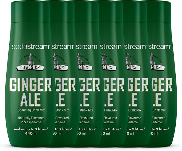 SodaStream Classics Ginger Ale, Sparkling Drink Mix, Naturally Flavoured with...