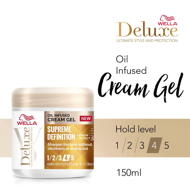 Wella Deluxe Supreme Definition Oil Infused Cream Gel, 150ml