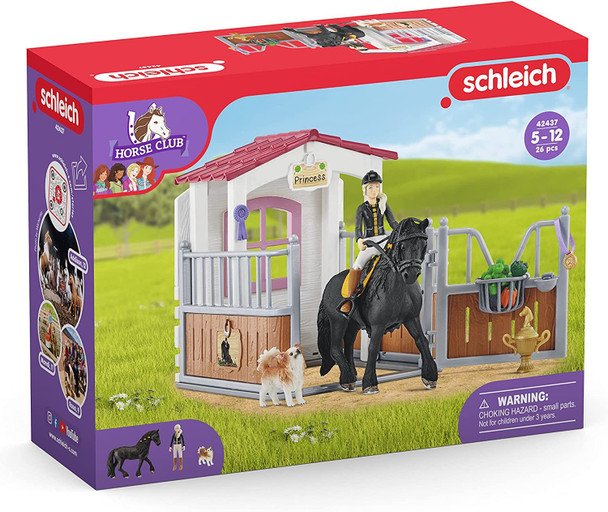 SCHLEICH 42437n Horse Box with Horse Club Tori & Princess Horse Club Toy Playset for children aged 5-12 Years