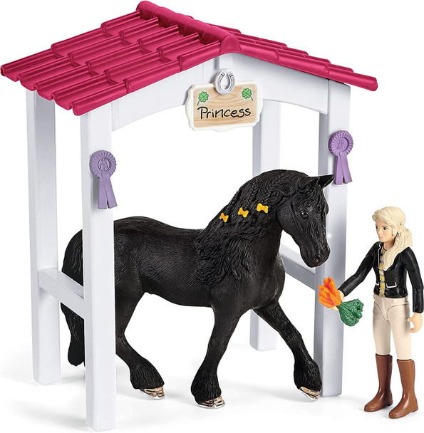 SCHLEICH 42437n Horse Box with Horse Club Tori & Princess Horse Club Toy Playset for children aged 5-12 Years