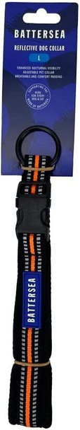 Battersea Reflective Dog Collar Orange L