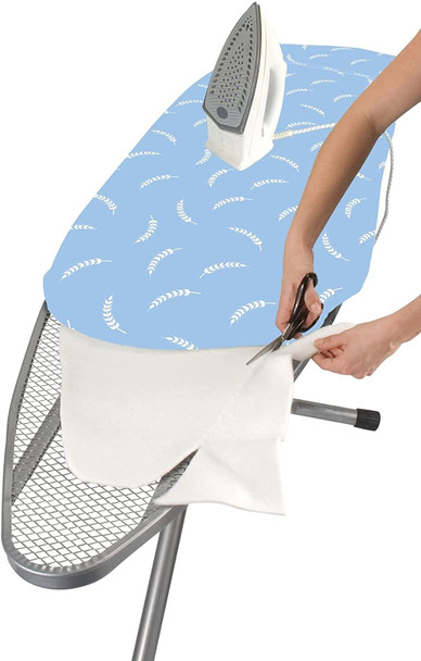 Wenko Replacement Ironing, Comfort Padding Made from Extra Thick molleton, Polyester, White, 130 x 40 cm