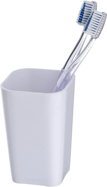 Wenko Toothbrush Tumbler Holder Candy White Heavy Plastic, 7 x 11 cm