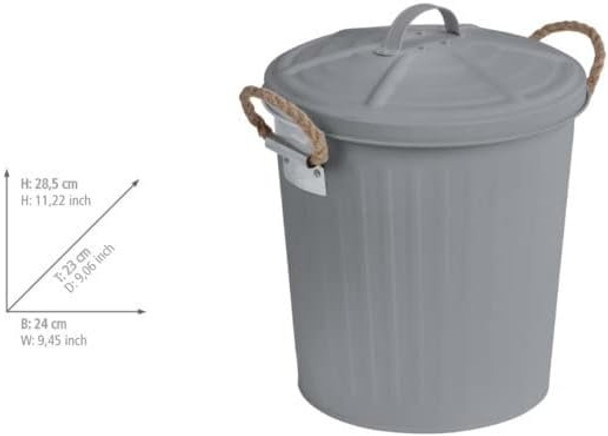 Wenko Gara cosmetic bin - waste bin capacity