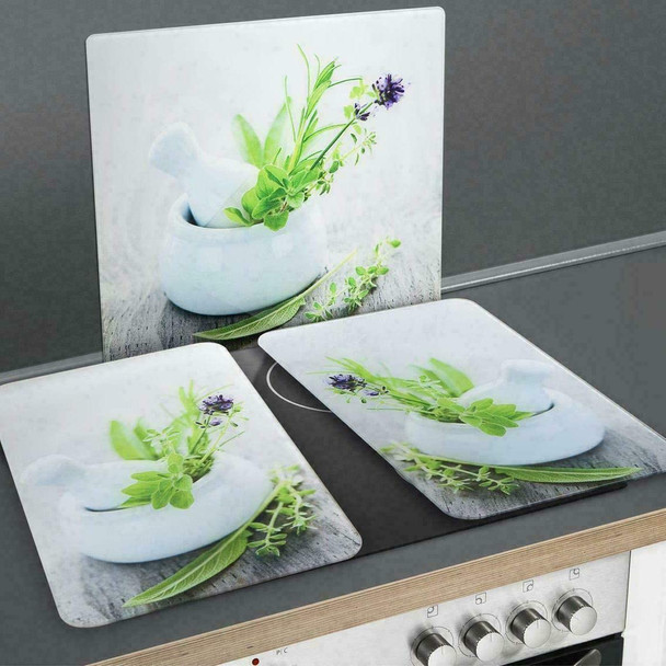 Wenko Glass plates HERB GARDEN for cooker - 2 pieces