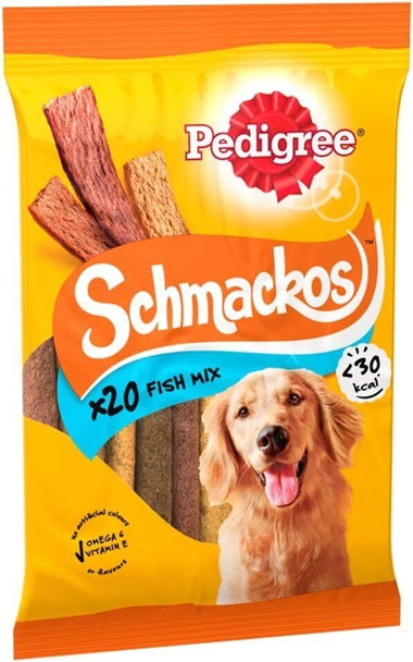 Pedigree Schmackos Dog Treats With Fish (20 Treats)