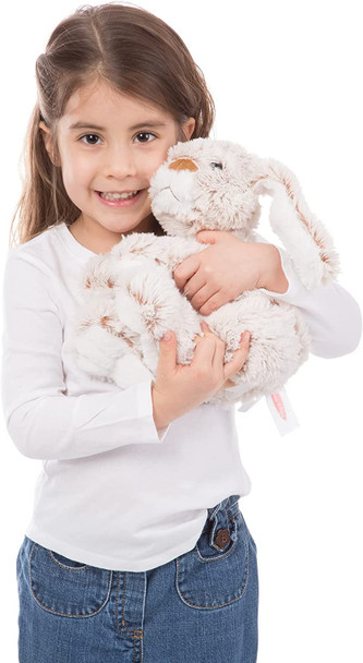 Melissa & Doug Burrow Bunny Teddy, Teddy Bear soft toys for girls, Cuddly toy rabbit teddy, Stuffed animal cuddly toys for girls, Bunny plush toys for 3+ year old girls & boys, Easter Gifts