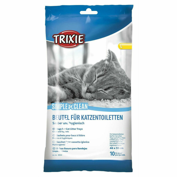 Bulk - Trixie Cat Litter Tray Bags, 46 59 cm, 6 Packs Of 10-60 Pieces
