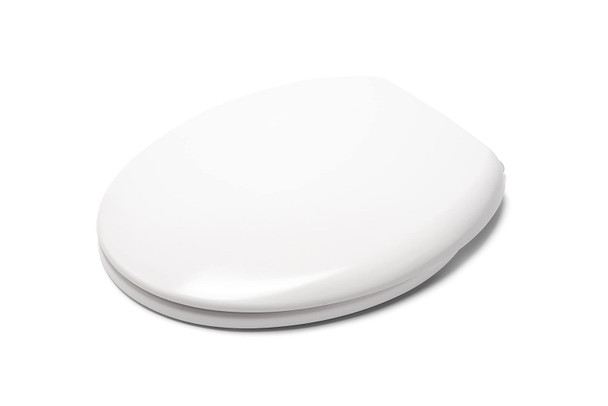 Croydex WL601422H Flexi-Fix Grasmere Always Fits Never Slips Anti Bacterial Toilet Seat, White, 43.5 x 38 x 5 cm