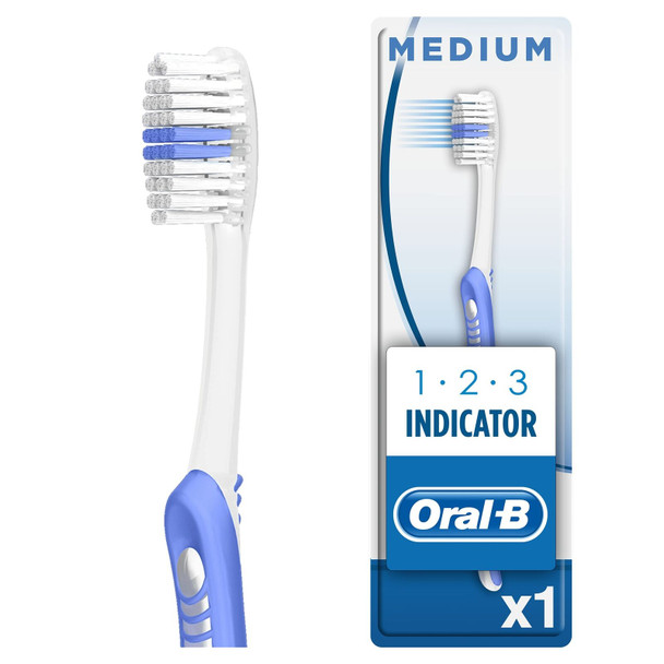 Oral-B 123 Indicator 35 Medium Toothbrush