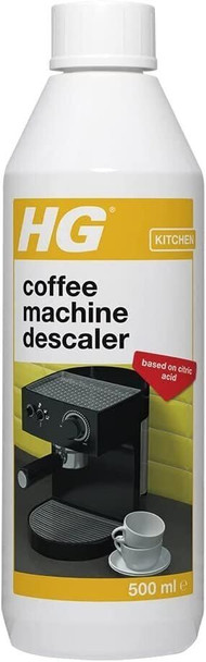 5 x HG Descaler for Espresso & Coffee Pod Machines Based on Citric Acid 500ml