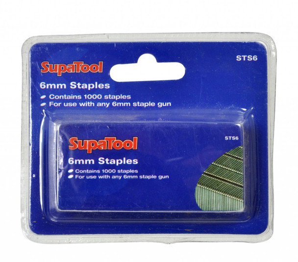 SupaTool Staples 6mm 1000 Piece