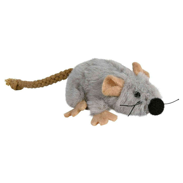 Trixie Spielmaus, Plüsch, 7 cm,Grey