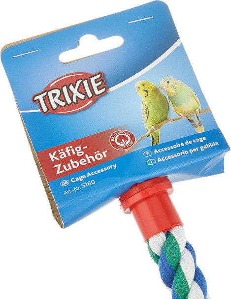 Trixie 75cm Rope Perch For Parrots. Cage Bird