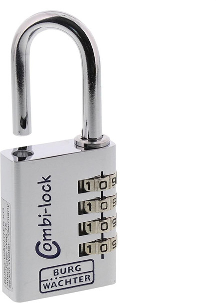 Burg Wächter 90 40 Chromo SB 445064 40MM Alum Combi Padlock 9040SBCHR, 40 mm