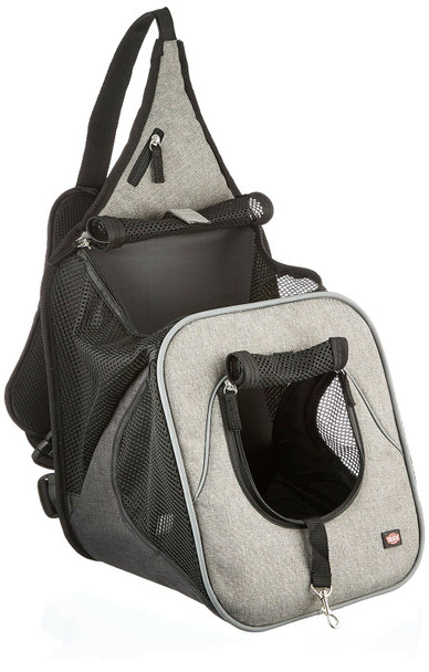 Trixie 28941 'Savina' Chest Bag Nylon 30 × 33 × 26 cm Black / Grey