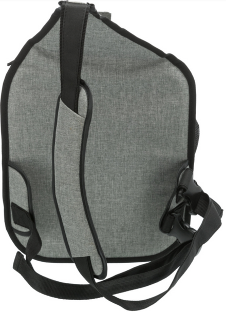 Trixie 28941 'Savina' Chest Bag Nylon 30 × 33 × 26 cm Black / Grey