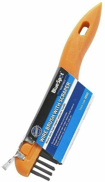 Blue Spot Tools 22523 Plastic Wire Brush and Scraper