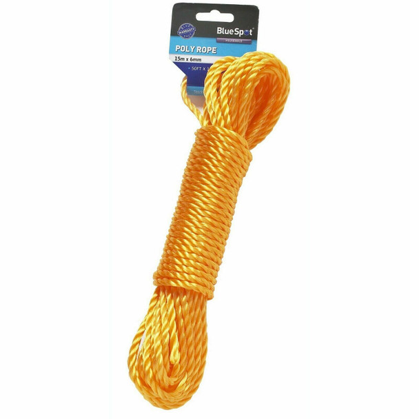 Blue Spot Tools 80420 15m x 6mm (50ft) Poly Rope