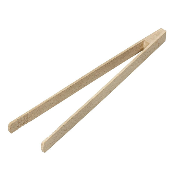 Chef Aid Beechwood Toast Tongs