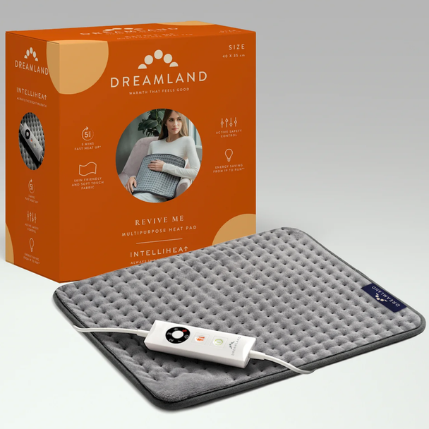 Dreamland Revive me Heatpad Standard Size 40x35cm, Grey, 1.0 Count (16923)