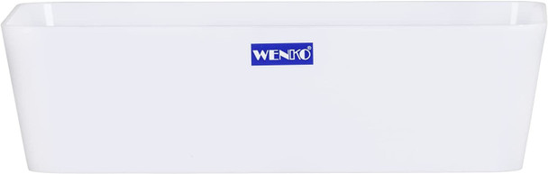 Wenko 20340100 Storage Compartment Narrow Plastic 24 x 4 x 10 cm Candy White