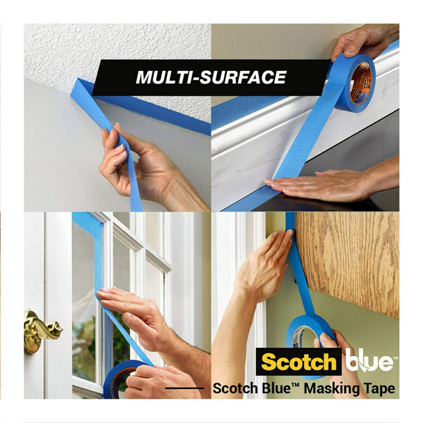 ScotchBlue Premium 2090 UK Multi-Surface Masking Tape for Walls Ceilings Meta...