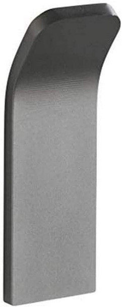 Wenko Uno Montella Wall Hook for Gluing, Rustproof, Aluminium, 3 x 8.8 x 2.1 cm, Anthracite