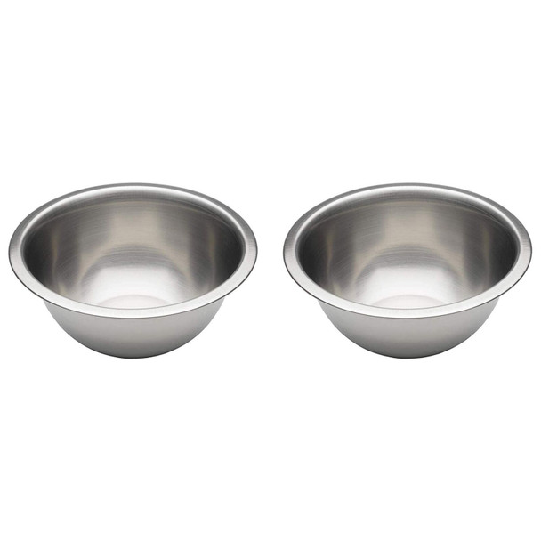 Chef Aid Stainless Steel Mixing Bowl Rust Resistant Kitchenware 3.5 Litre 29.5cm (Pack of 2)