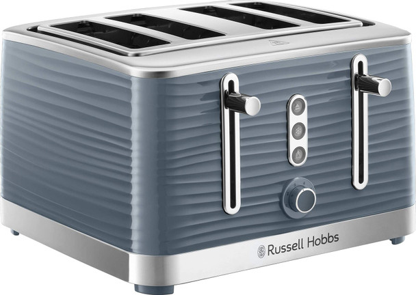 Russell Hobbs 24383 Grey Inspire 4 Slice Toaster, Wide Slot with Lift and Loo...